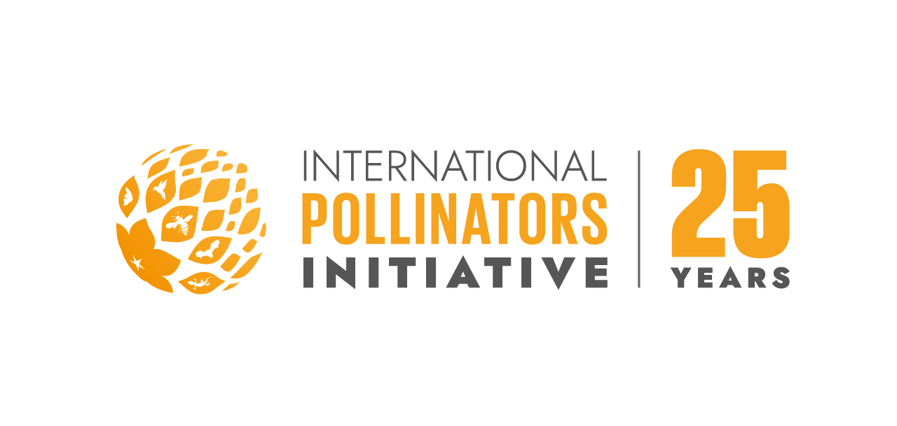 Logo of the International Pollinators Initiative / 25 years